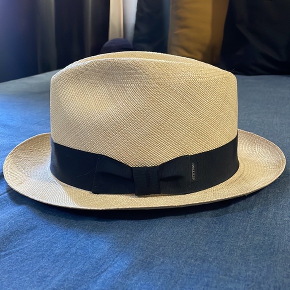 Rushmore Palm Leaf Straw Fedora Hat 